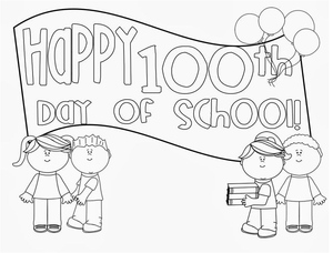 Imprimir "Feliz 100º Dia de Aula"