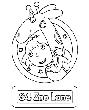 Página para Colorir Página para Colorir 64 Zoo Lane