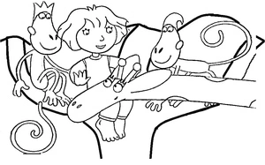 Página para Colorir Personagens do programa 