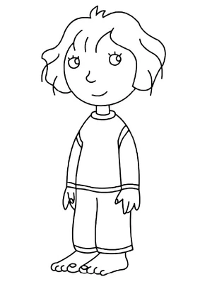 Página para Colorir Página para Colorir: 64 Zoo Lane com Lucy