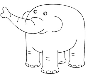 Elefante chamado Nelson do programa 64 Zoo Lane