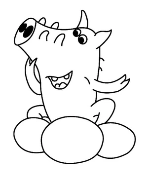 Página para Colorir Página para colorir do Herbert o Javali de 64 Zoo Lane