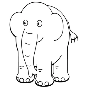 Página para Colorir Nelson, o Elefante de 64 Zoo Lane