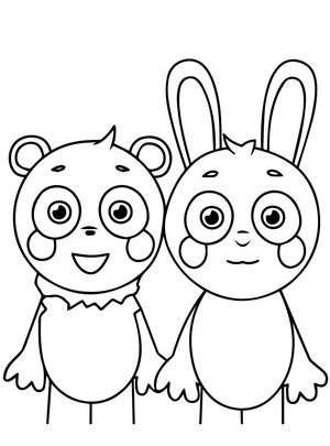 Página para Colorir A Incrível Aventura de Bearrito e Benson Abgerny