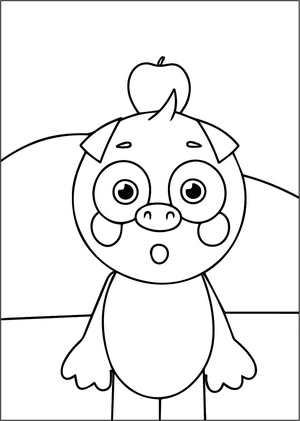 Página para Colorir do Incrível Peter Abgerny