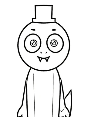 Página para Colorir Marvin do Incredibox em Abgerny