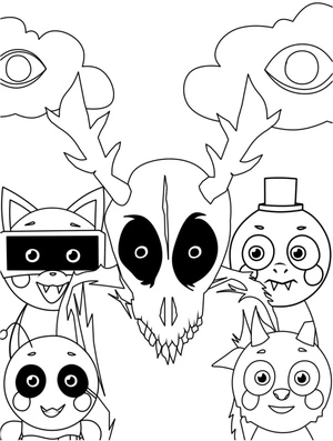 Página para Colorir Página para Colorir Abgerny Incredibox para Imprimir