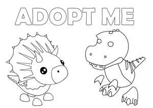 Página para Colorir Centro de Adoção de Dinossauros
