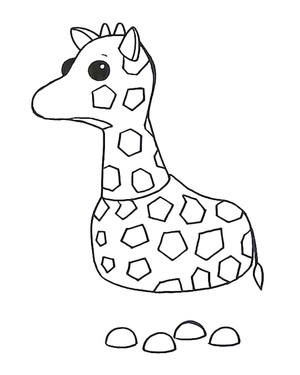 Girafa do jogo "Adopt Me"
