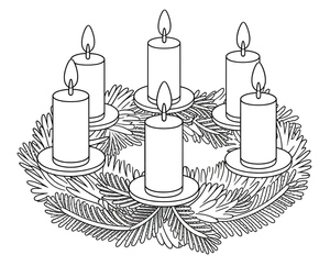 Guirlanda de Advento de Feriado