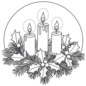 Imagem de uma Coroa do Advento