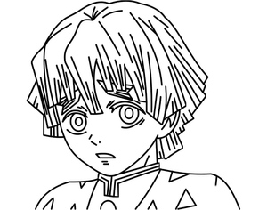 Página para Colorir Zenitsu para Imprimir