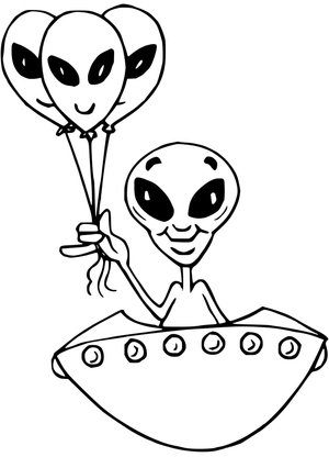 Alienígena com Balões