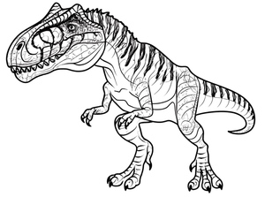 Allosaurus Dinossauro Representado Realisticamente