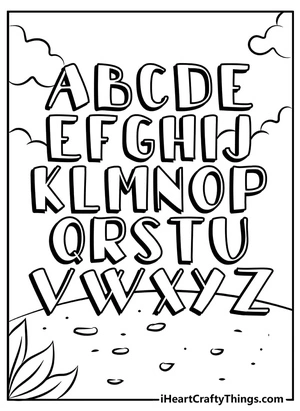 Página para Colorir Página para Colorir: Alfabetos de A a Z
