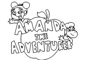 Página para Colorir Página para Colorir Imprimível Amanda, a Aventureira