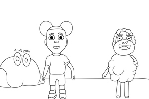 Página para Colorir para Imprimir: Amanda, a Aventureira