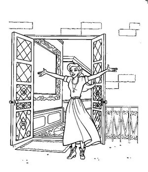 Página para Colorir Ilustração Anastasia