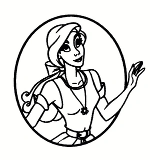 Página para Colorir Anastasia Liberdade