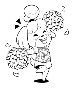Página para Colorir Página para Colorir Animal Crossing