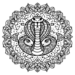 Mandala Incrível da Serpente