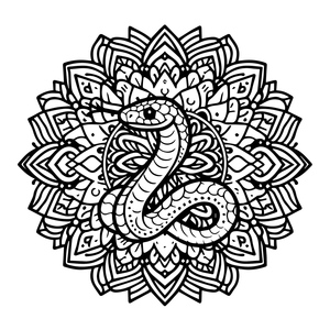 Mandala da Serpente Majestosa