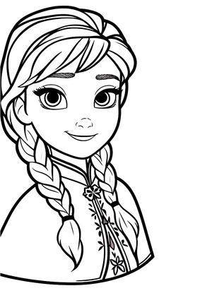 Página para Colorir Anna Feliz