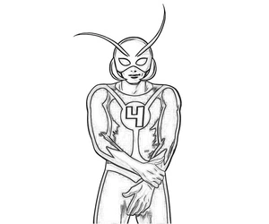 Página para Colorir Página de Colorir Grátis do Homem-Formiga para Crianças
