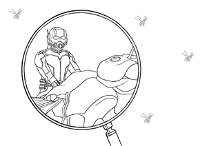 Página para Colorir do Homem-Formiga para Crianças - Para Imprimir