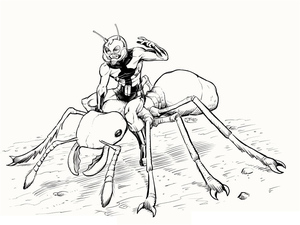 Página para Colorir do Homem-Formiga para Imprimir