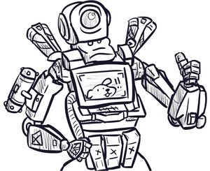 Página para Colorir Apex Legends Pathfinder