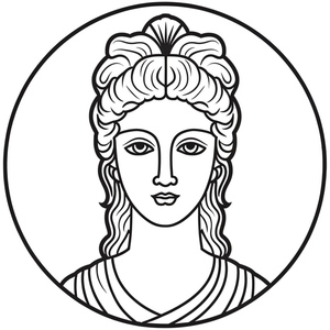 Página para Colorir Grátis da Afrodite para Imprimir