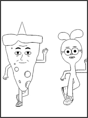 Página para Colorir de Maçã e Cebola para Imprimir