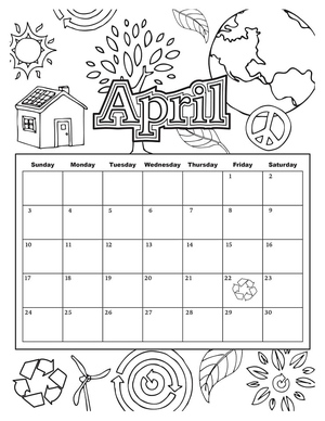 Calendário de Abril