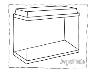 Página para Colorir Página para Colorir de Aquário Grátis