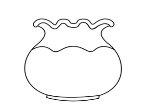 Página para Colorir Design de Aquário Grátis