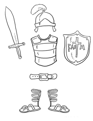 Ilustração da Armadura de Deus