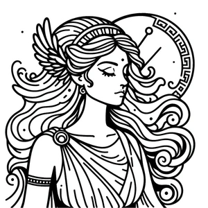 Página para Colorir Artemis, a Magnífica