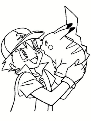 Ash Ketchum e Pikachu - Melhores Amigos