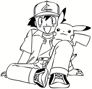 Ash Ketchum e Pikachu Alegres