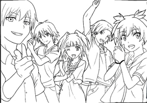 Página para Colorir de Assassination Classroom Grátis para Imprimir