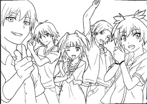 Página para Colorir Página para Colorir de Assassination Classroom Grátis para Imprimir