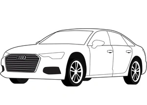 Página para Colorir Audi A6