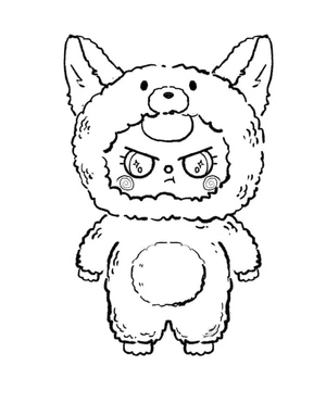 Página para Colorir Adorável Bebê Árvore
