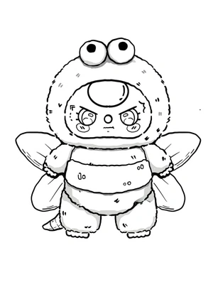 Página para Colorir Bebê brincando com blocos