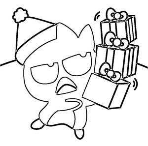 Badtz Maru Trazendo Presentes