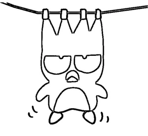 Página para Colorir Badtz Maru Grátis