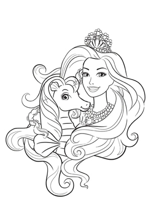 Barbie Sereia e Cavalo-Marinho