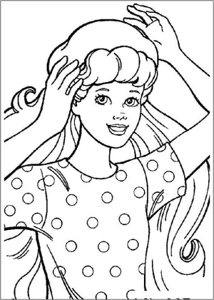 Página para Colorir Página para Colorir Barbie Princesa