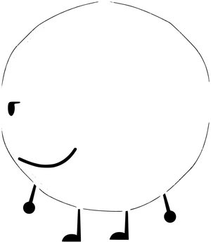 Página para Colorir Snowball de Battle for Dream Island - Página para Colorir